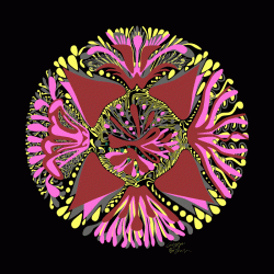 Out of the Darkness. Mandala by Graeme Brown, artist. Used with permission.