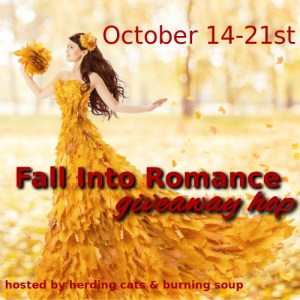 Fall into romance blog hop graphic
