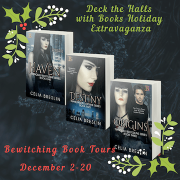 Tranquilli Bloodline series  by Celia Breslin December 2019 tour banner
