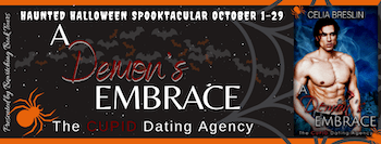 A Demon's Embrace by Celia Breslin October 2021 tour banner