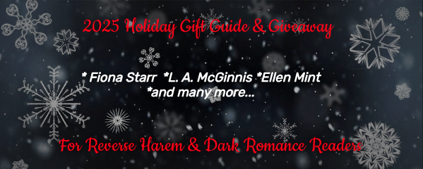 banner image says romance gift guide and giveaway, including authors Ellen mint, Fiona Starr, and L.a. McGinnis