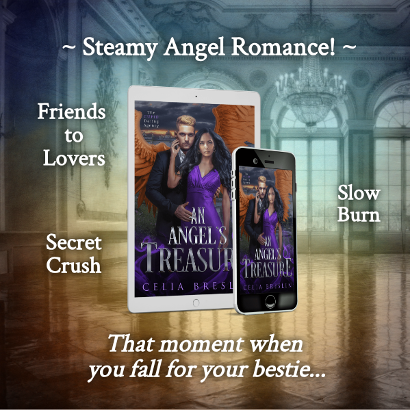 screenshot of Amazon's Angel Paranormal Romance page with An Angel's Treasure by Celia Breslin in the #2 best seller spot